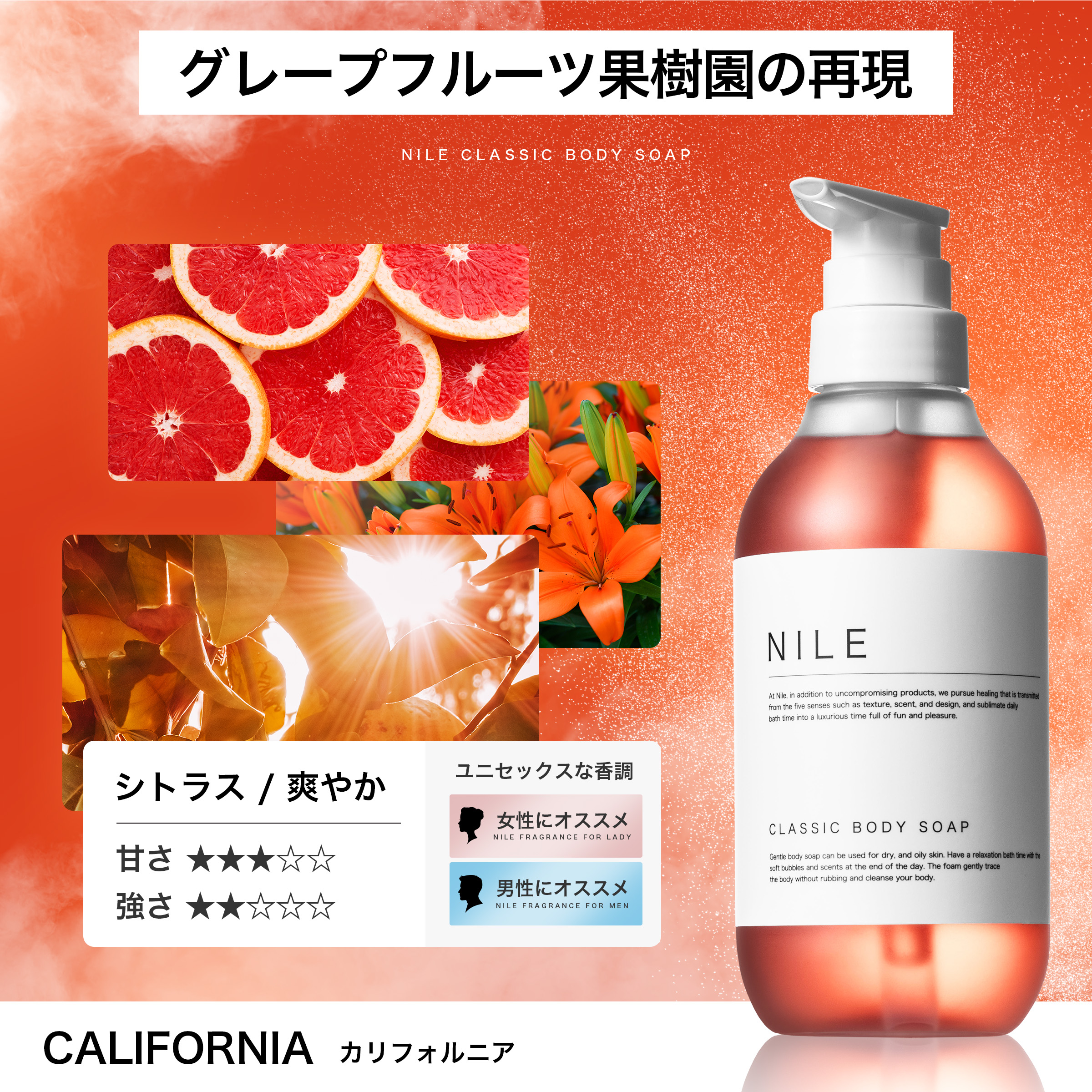 NILE クラシックボディーソープ 詰め替え用 370ml パウチ サボン 保湿 敏感肌 ボディソープ ニオイケア シャワーオイル 関連画像5