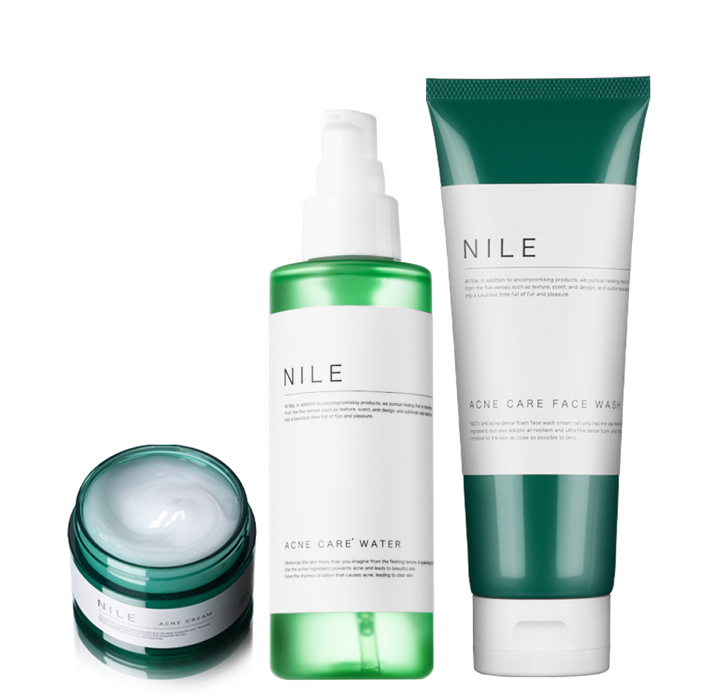 Nile ニキビケアセット 3点セット or 4点セット ニキビ洗顔 ニキビ化粧