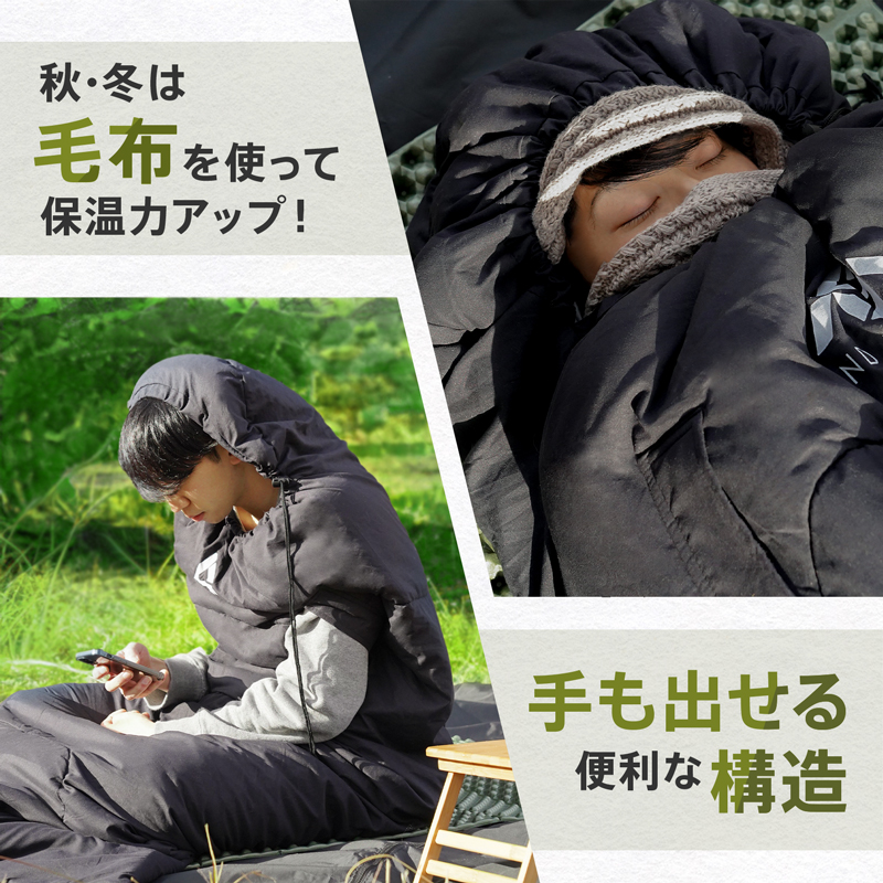家庭での寝心地をアウトドアでも】エアシュラフ 寝袋×エアマット – FUTURE FOX-OUTDOOR