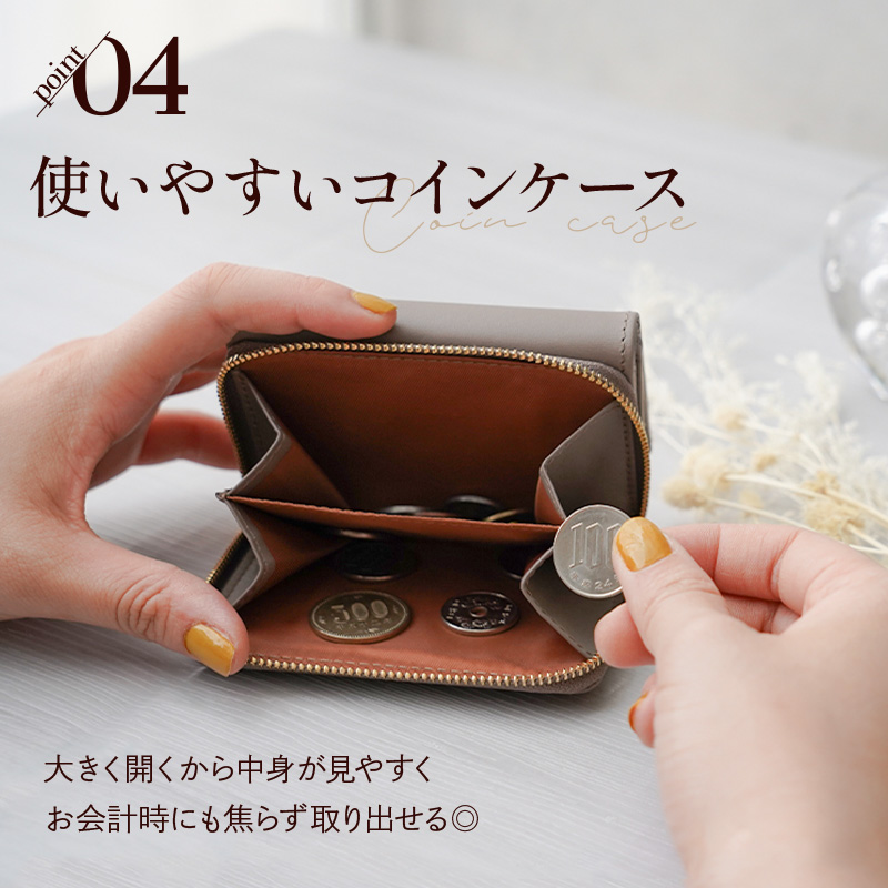 SALE／89%OFF】 レディース ミニ財布 二つ折り 可愛い 革 レザー おしゃれ 高級 財布 レッド 