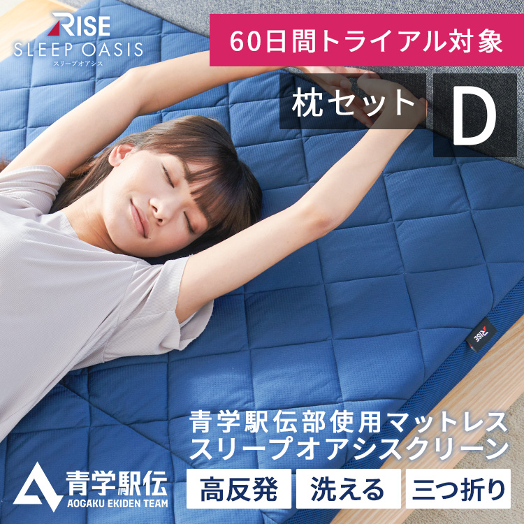 ライズ東京 【枕セット】60日間お試し 高反発マットレス & 高反発枕