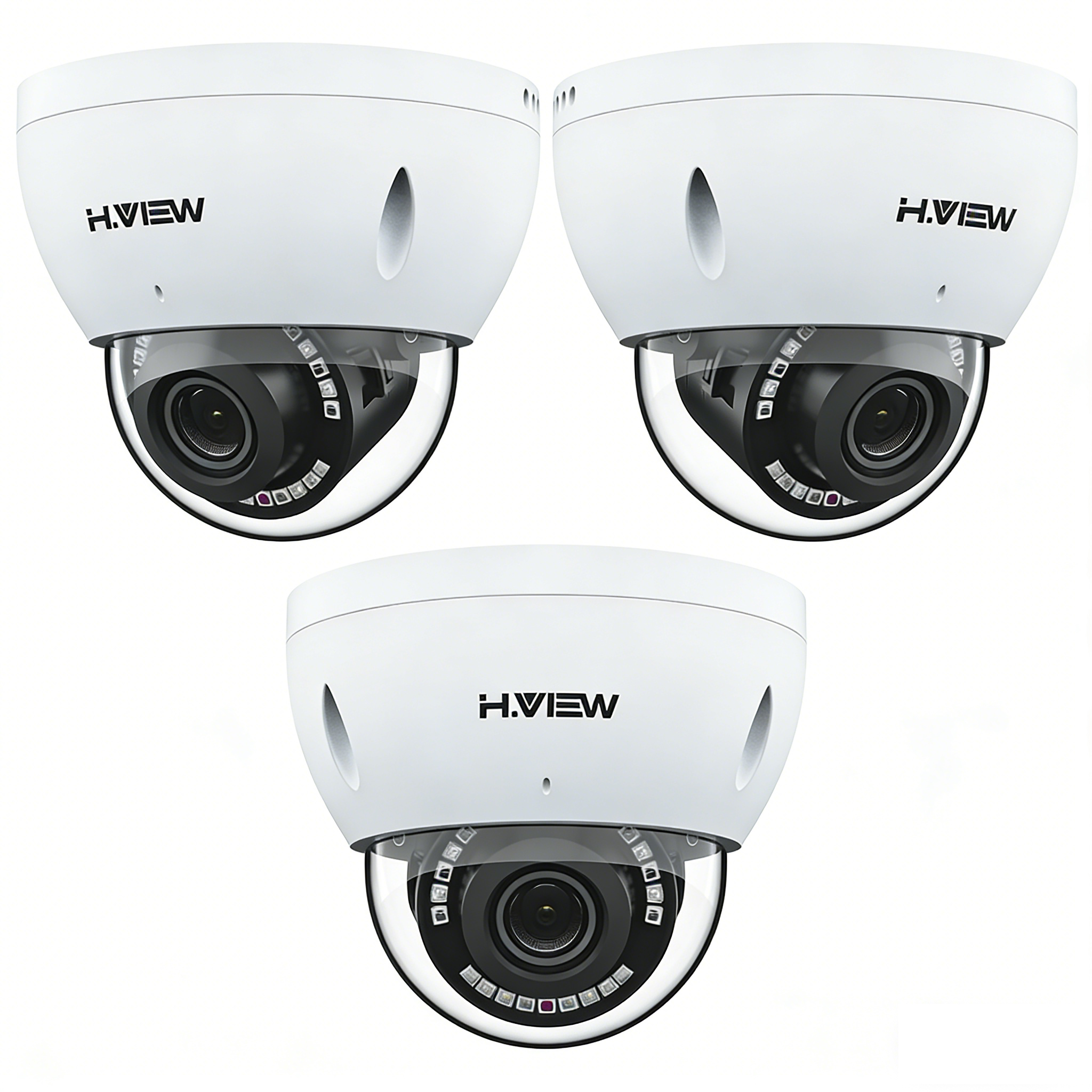 H.VIEW 防犯カメラ 屋外 屋内 5MP POE対応 3X光学ズーム 双方向音声