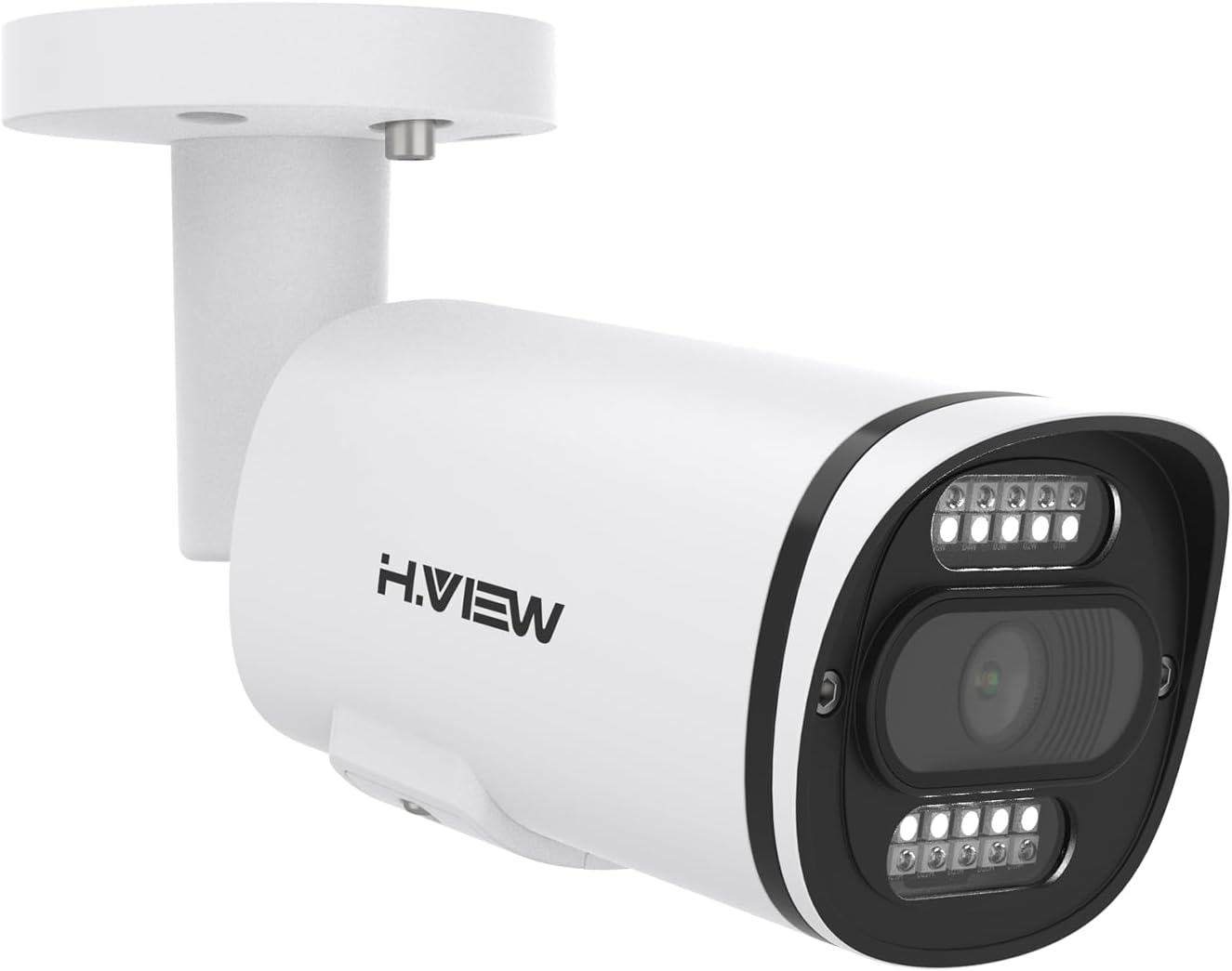 H.VIEW 【人体検知・発光威嚇・双方向音声】H.VIEW 防犯カメラ 屋内外
