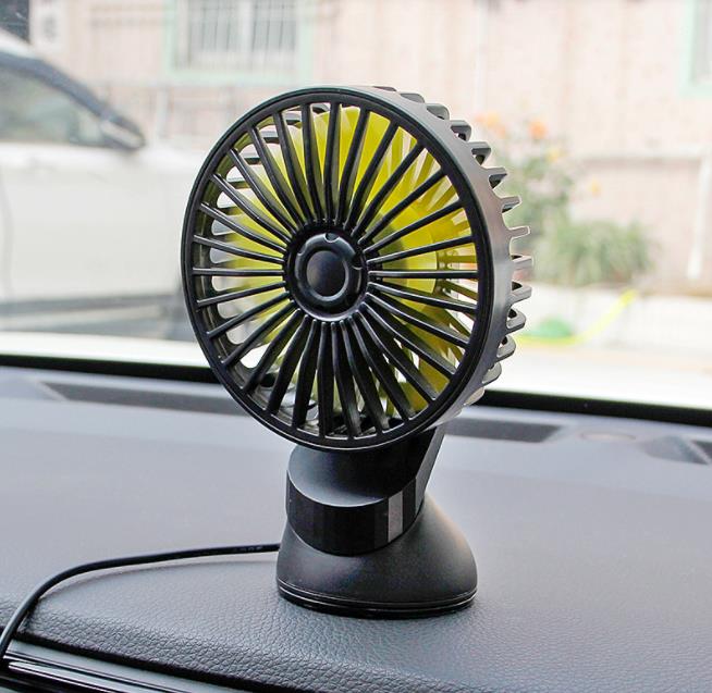 扇風機 USB ファン 車用 小型 ミニファン 卓上扇風機 低騒音 吸盤 角度調整 風量3段階 空気循環 夏対策 クーラー 涼しい 取付簡単 暑い｜risin777｜02