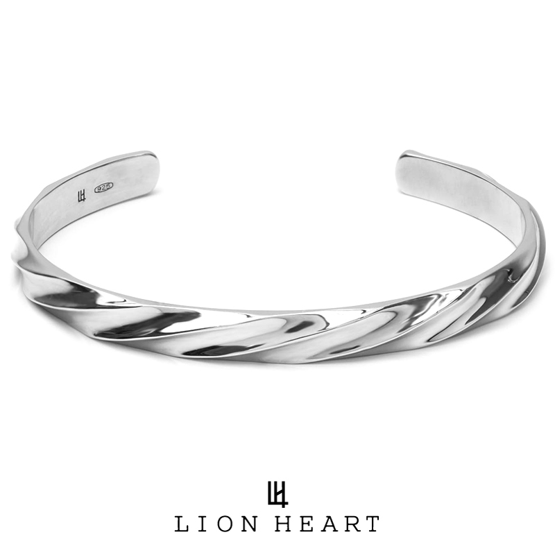 LION HEART シルバー ツイストバングル LION HEART（ライオンハート） for Gift ツイスト tec バングル