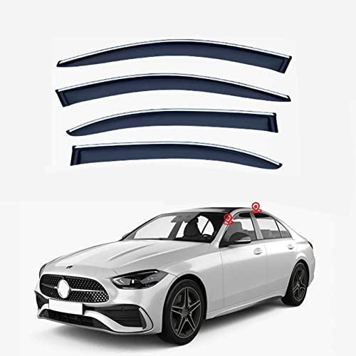 Benz純正サイドバイザーフロント•リア左右セットCクラス(W205)セダン用