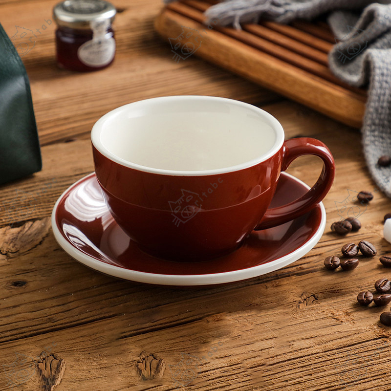 カフェラテ ラブラミクス エッグ ブラック ラテカップ 300ml コーヒーカップ 陶器