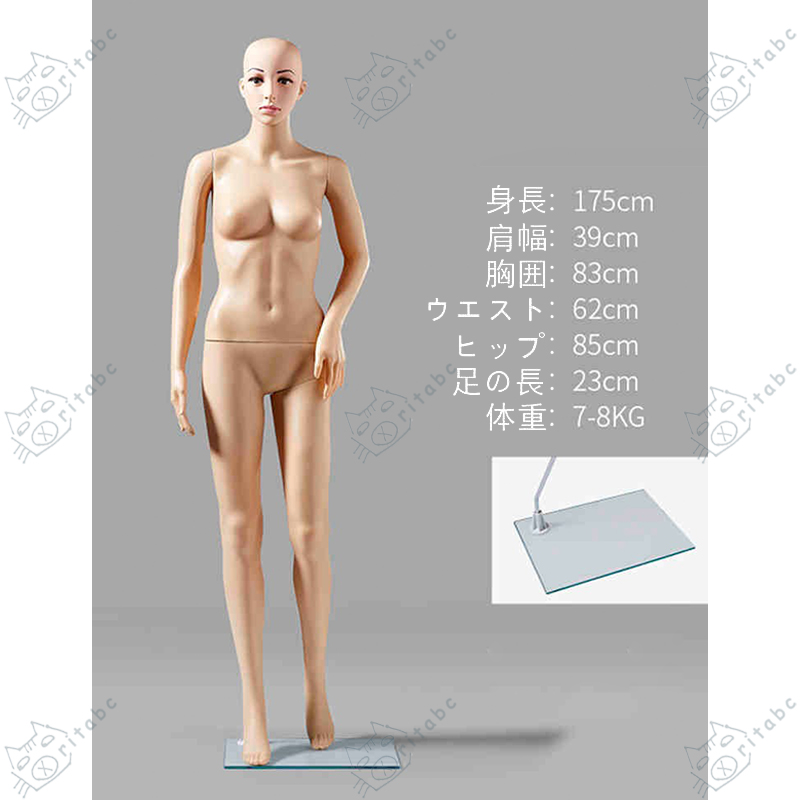 Amazon.co.jp: マネキン 全身 リアルマネキン 女性 靴対応 軽量 (A) : ホビー