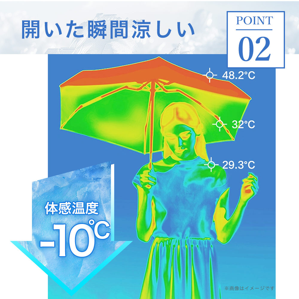 CICIBELLA 2026最版 日傘 J型 手持ち 折りたたみ 完全遮光100% 晴雨