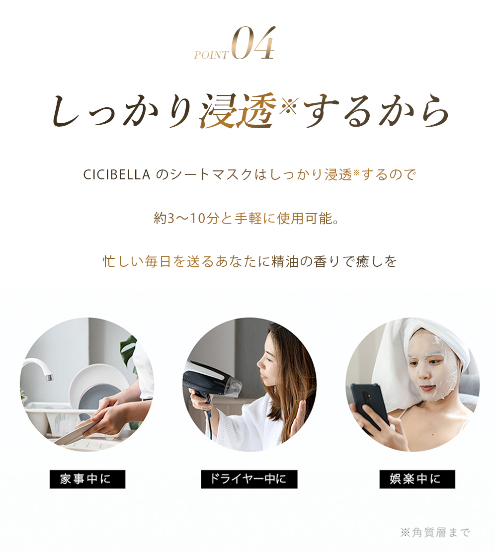 CICIBELLA シートマスク 大容量 30枚 人気 高保湿 乾燥対策