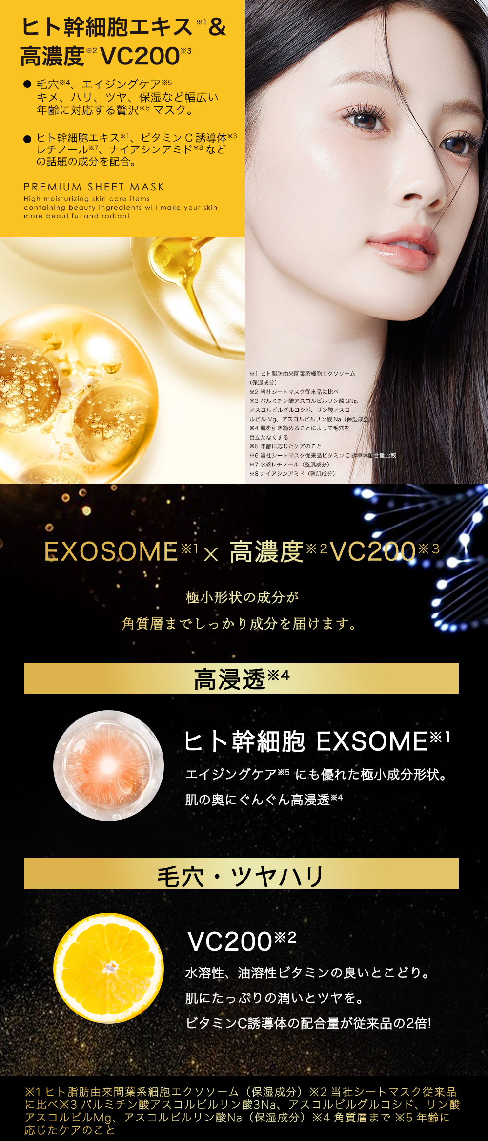 CICIBELLA シートマスク 大容量 7枚 4袋 高保湿 エクソソーム フェイス