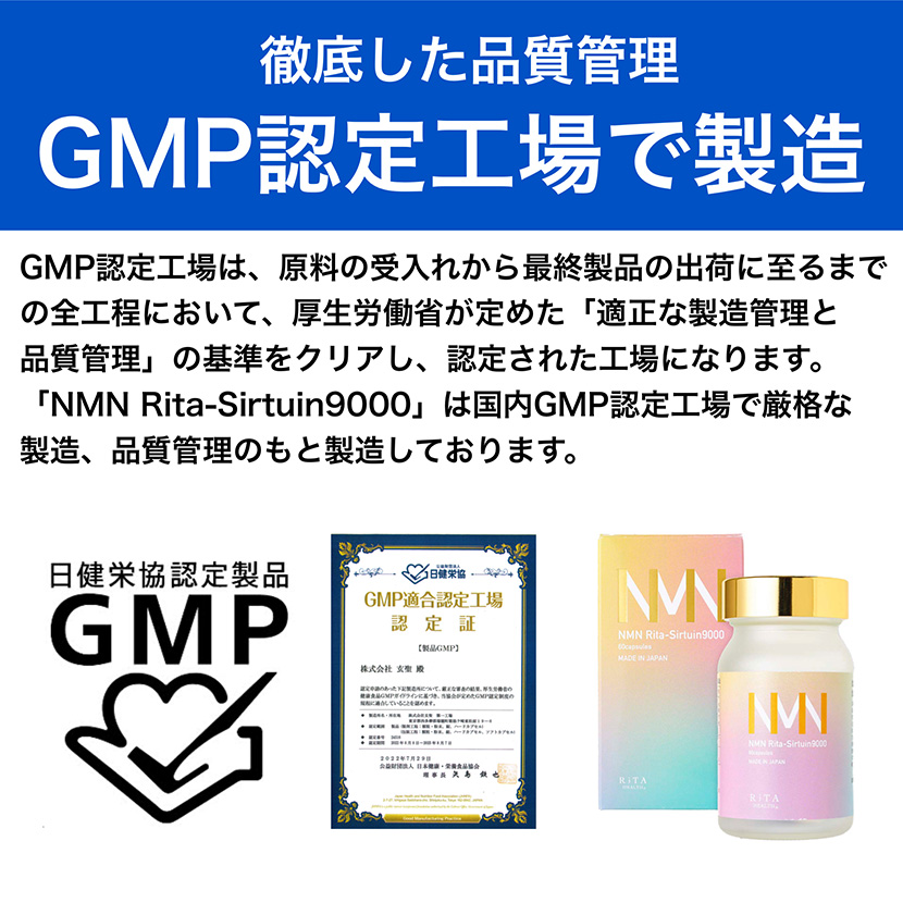 NMN サプリメント 国産 9000mg 1箱 高純度 99%-100% 300mg 60粒 NAD Rita-Sirtuin-9000 口コミ  高配合 日本製 ニコチンアミドモノヌクレオチド