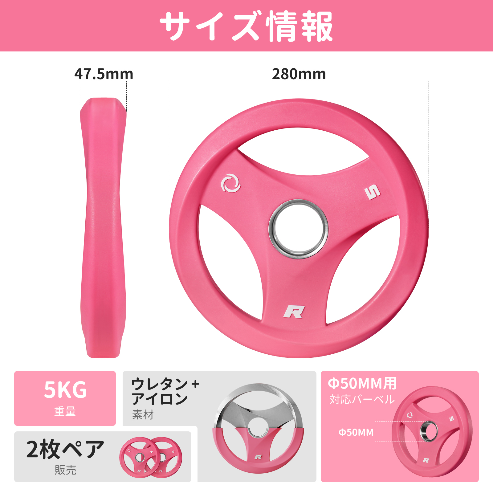 RITFIT 【新品発売】RITFIT AURASPIN ウェイトプレート バーベル
