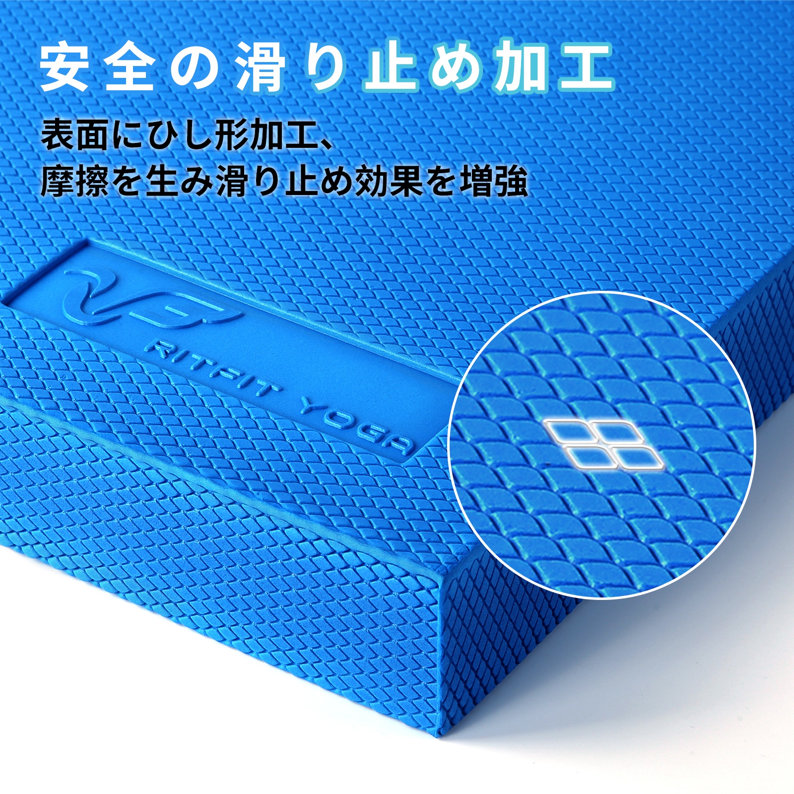 RITFIT バランスマット 極厚 バランスクッション バランスパッド 大きめ 体幹トレーニング エクササイズ リハビリ 転倒防止 ヨガ ピラティス補用 プランク用 関連画像5