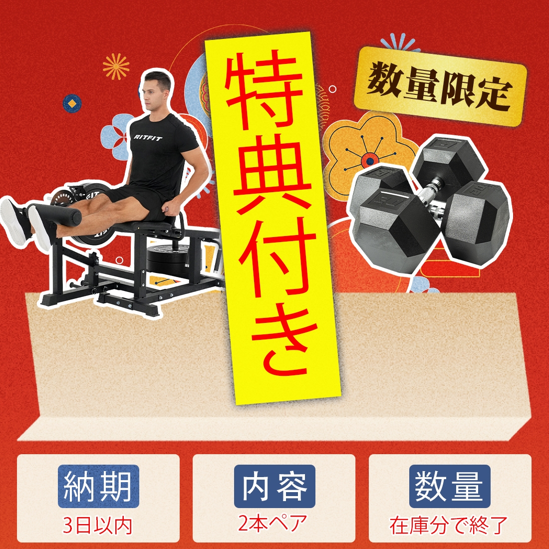 【即日発送】RITFITレッグエクステンション...の詳細画像1