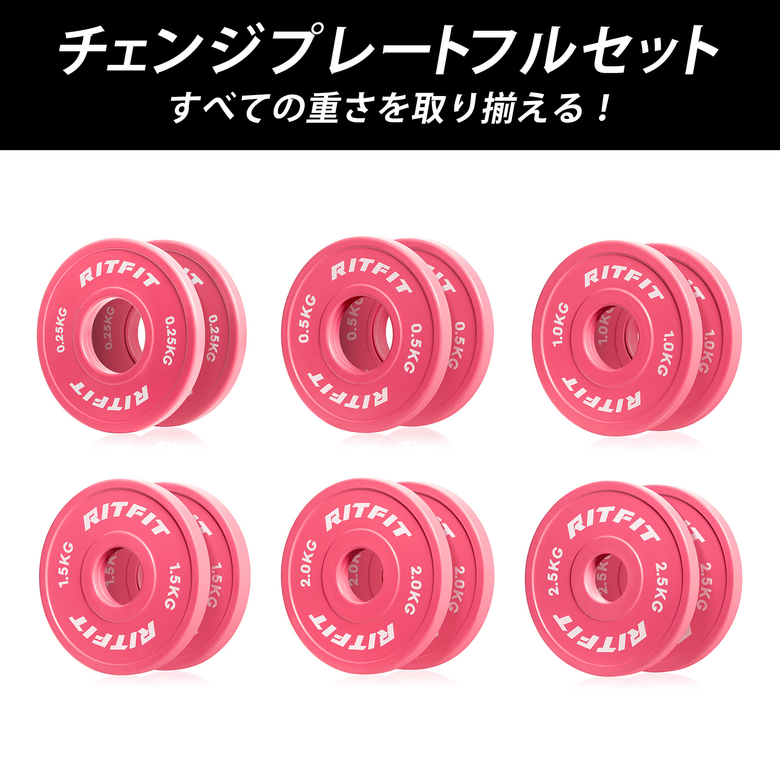 RITFIT ラバープレート バンパープレート フルラバー