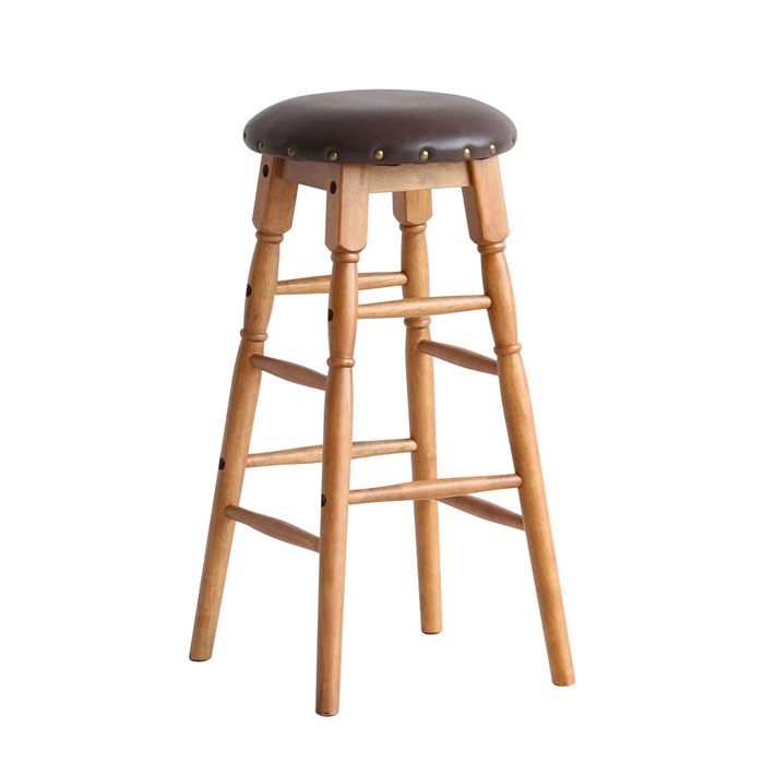 ハイスツール 木製 カウンタースツール おしゃれ ハイチェア 背もたれ