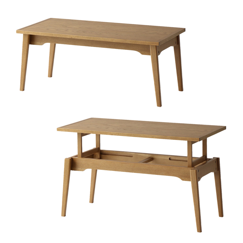 高さ調整 テーブル ローテーブル おしゃれ 木製 ソファテーブル 高め 高さ55センチ センターテーブル リビングテーブル 高さが変えられるテーブル｜ritmato｜02