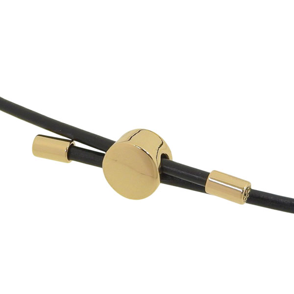 トリーバーチ アクセサリー レディース ブレスレット ブラック レザー MILLER SLIDER BRACELET 144706 720 TORY BURCHの画像