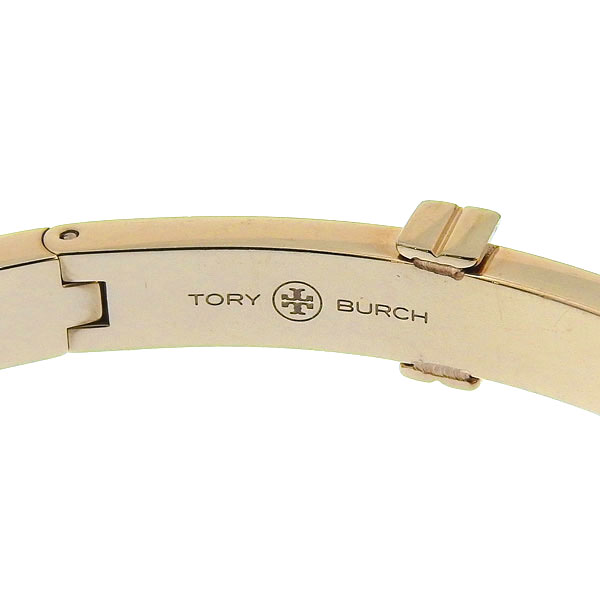 トリーバーチ アクセサリー レディース バングル ブレスレット アウトレット ピンクゴールド CLASSIC LOGO HINGE BANGLE  145434 654M TORY BURCH