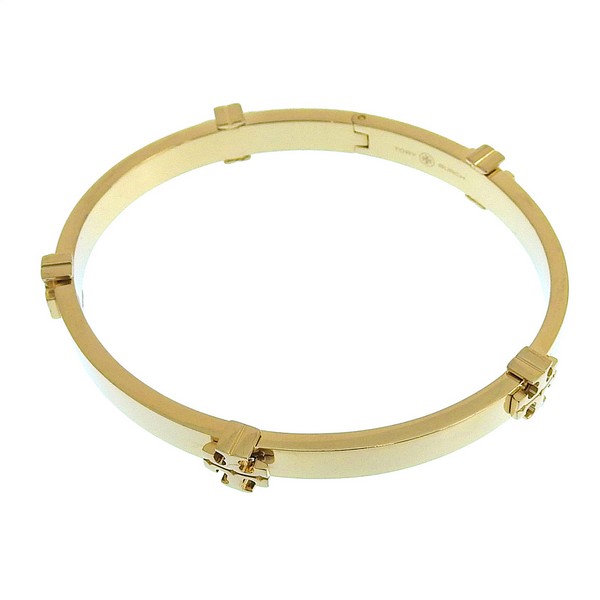 トリーバーチ アクセサリー レディース バングル ブレスレット アウトレット ゴールド CLASSIC LOGO HINGE BANGLE 145434 720L TORY BURCH