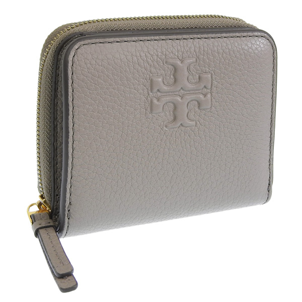 トリーバーチ 財布 レディース 二つ折り財布 アウトレット レザー グレー THEA BIFOLD WALLET 146463-082 TORY  BURCH