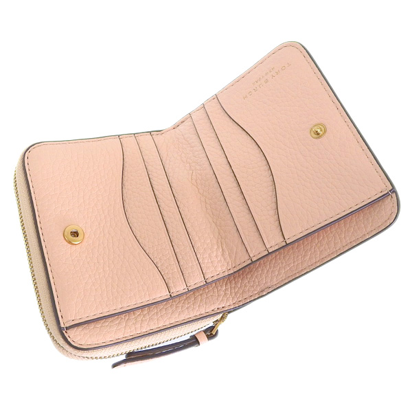 TORY BURCH トリーバーチ ホワイトレザー 二つ折り財布 146463 TORY BURCH（トリーバーチ） 財布 レディース 2つ折り 折財布