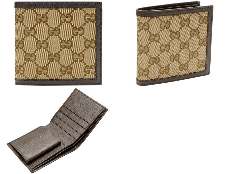 GGキャンバス グッチ GUCCI 財布 二つ折り メンズ レザー
