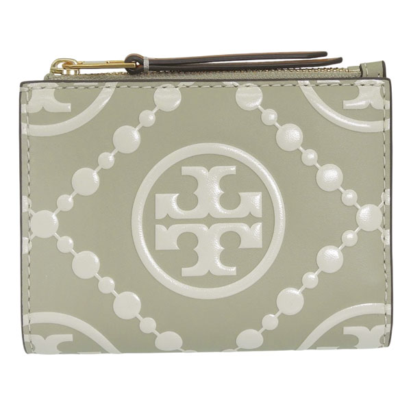 トリーバーチ 新品未使用 ブルーグレー 二つ折り財布 TORY BURCH（トリーバーチ） 財布 レディース 2つ折り 折財布