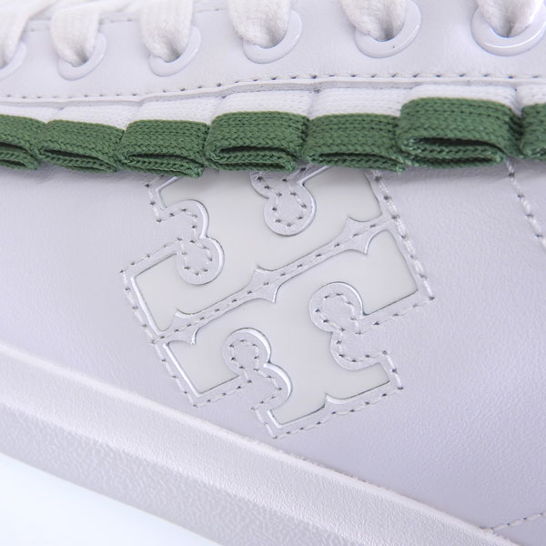 トリーバーチ 靴 レディース スニーカー アウトレット 22.5cm レザー ホワイト DOUBLE T HOWELL RUFFLE COURT 161140 300225 TORY BURCH_4