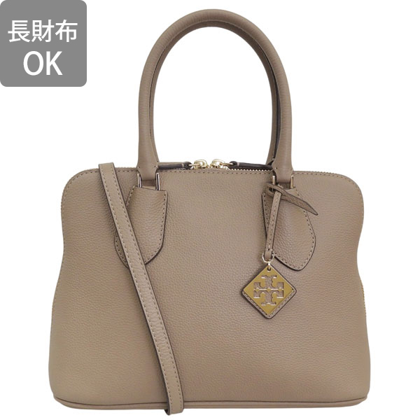 トリーバーチ バッグ レディース ショルダーバッグ アウトレット OS レザー ダークベージュ PEBBLED MEDIUM SWING BAG 161697 250 TORY BURCHの画像