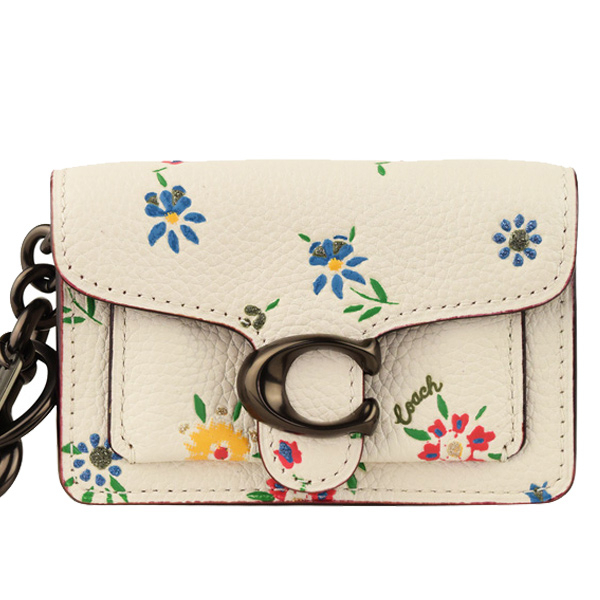 COACH（コーチ） ミニ ポーチ キーホルダー 花柄 アウトレット 1616