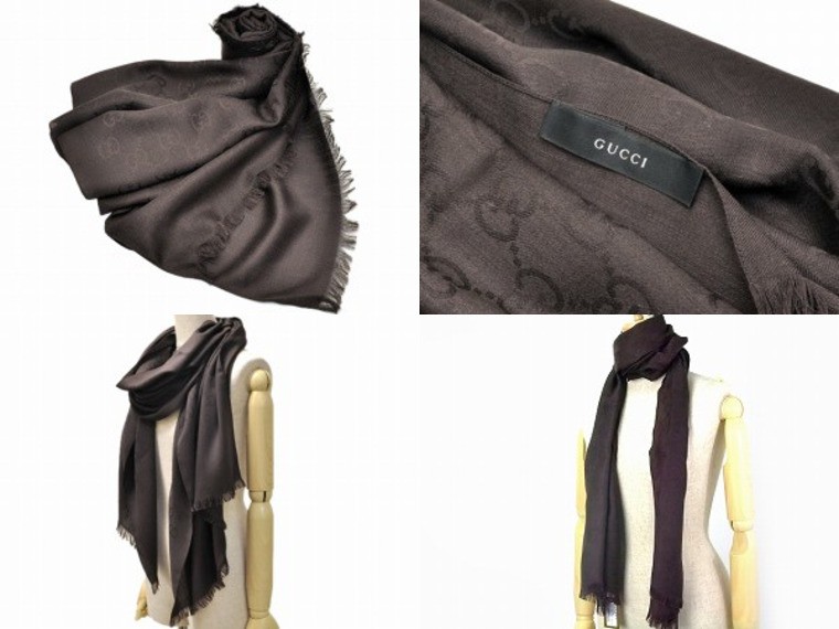 GG グッチGUCCI 大判 GUCCIグッチ GG柄 マフラー ストール