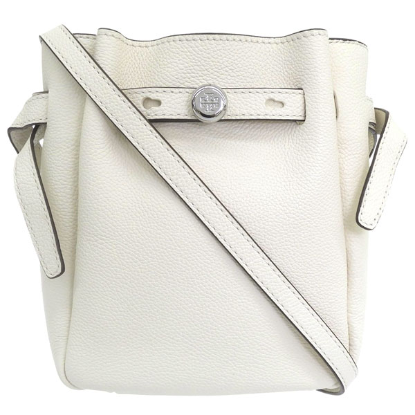 トリーバーチ 2way ハンドバッグ シボ革 ホワイト TORY BURCH（トリーバーチ） バッグ レディース ショルダーバッグ