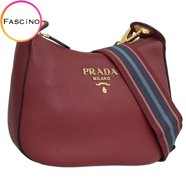 PRADA バック Prada Spazzolato Leather Airbrushed Supernova - Green Handle Bags