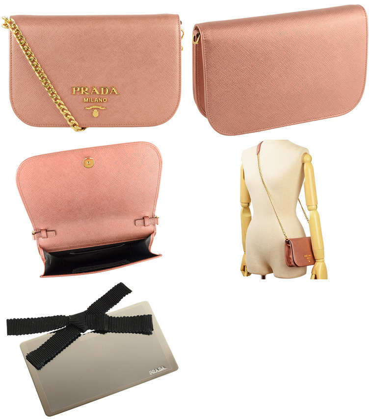PRADA ミニショルダーバッグ・財布 PRADA（プラダ） バッグ ショルダーバッグ 斜めがけ ミニ チェーン