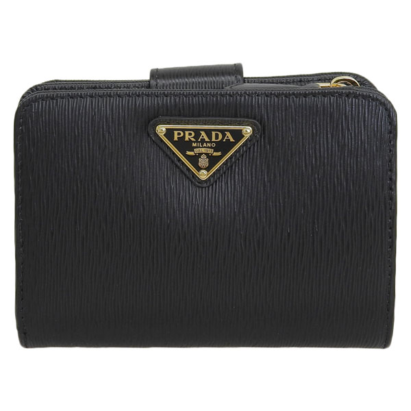 送料無料 通販 ファッション PRADA プラダ コンパクト 折財布 2つ折り レディース 財布 小物
