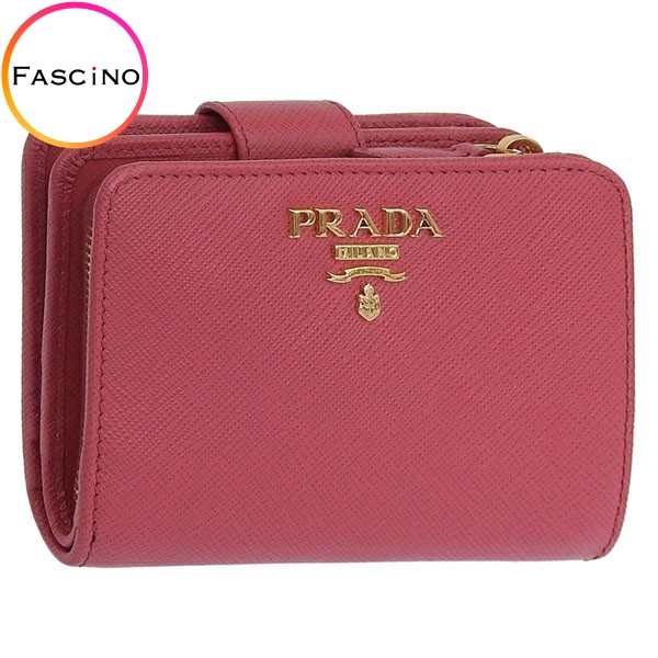 プラダ(PRADA) ピンク レディース二つ折り財布 | 通販・人気ランキング