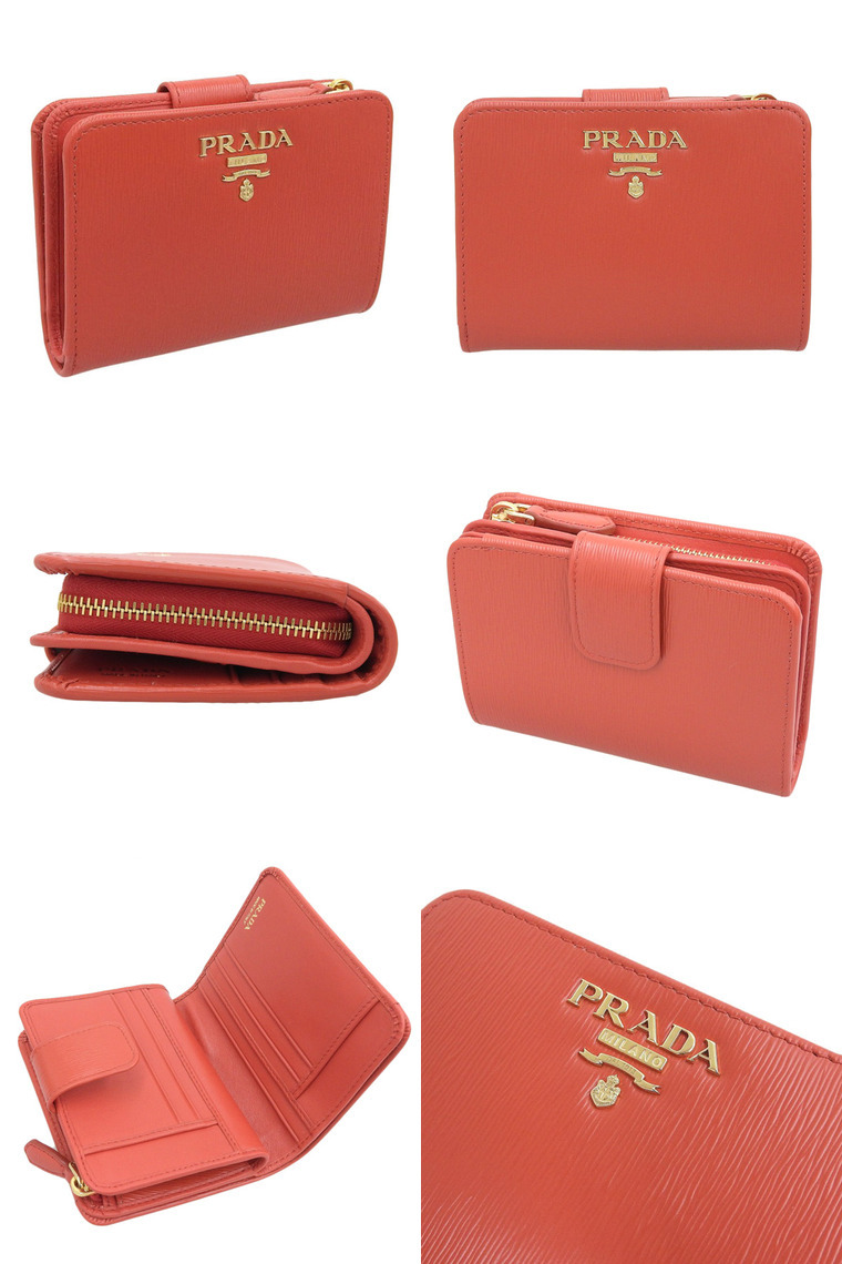 PRADA（プラダ） PRADA VITELLO MOVE 財布 折財布 二つ折り 財布 NERO