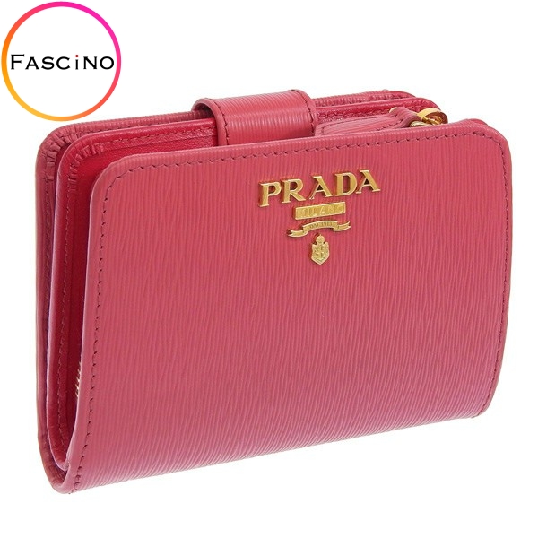プラダ(PRADA) ピンク レディース二つ折り財布 | 通販・人気ランキング 
