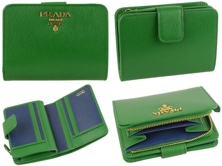 正規品【良品】PRADA 折財布 PRADA（プラダ） 二つ折り財布 1ML018 QHH レディース サフィアーノ