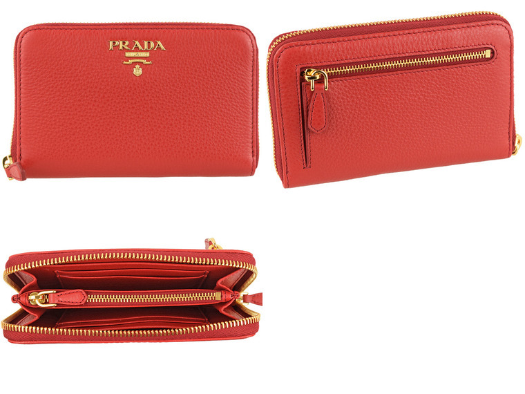 PRADA（プラダ） ラウンドファスナー中長財布 アウトレット 1ml157