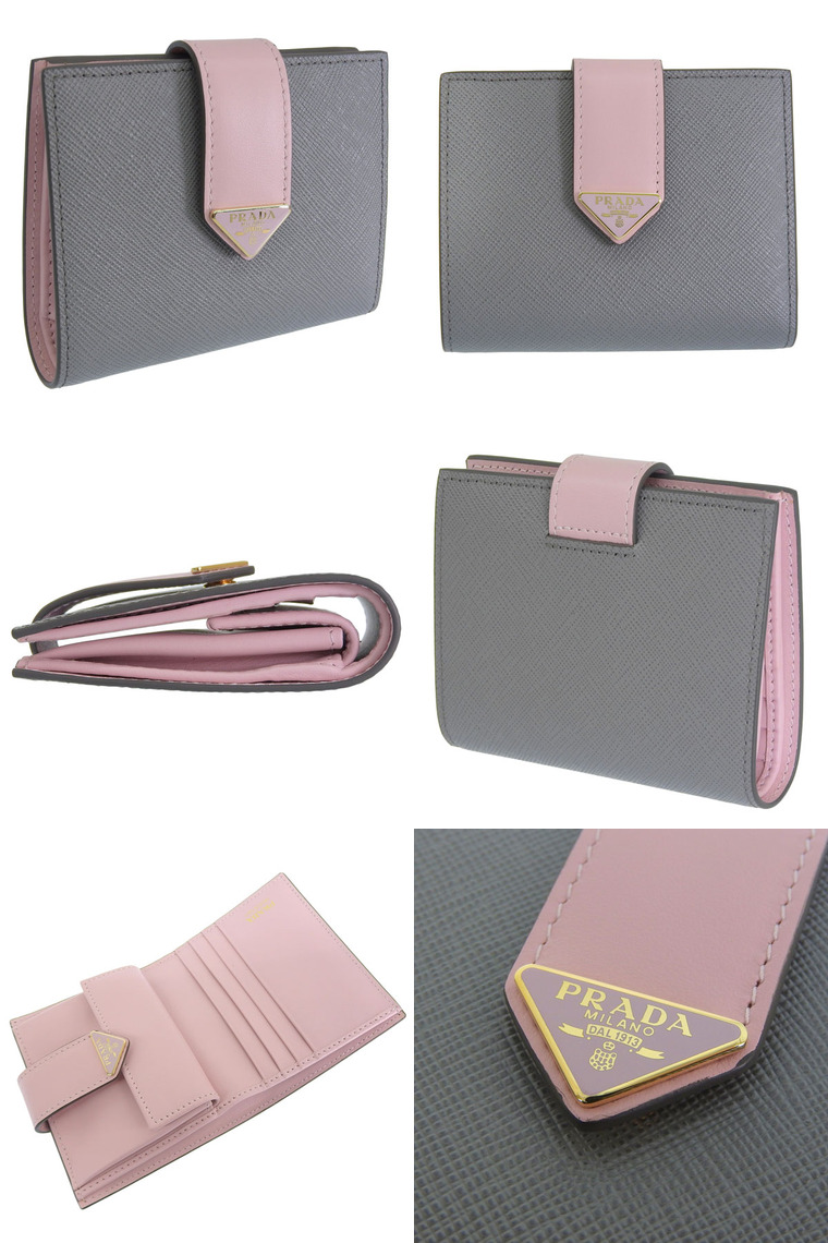 PRADA（プラダ） 財布 レディース 2つ折り 折財布 コンパクト