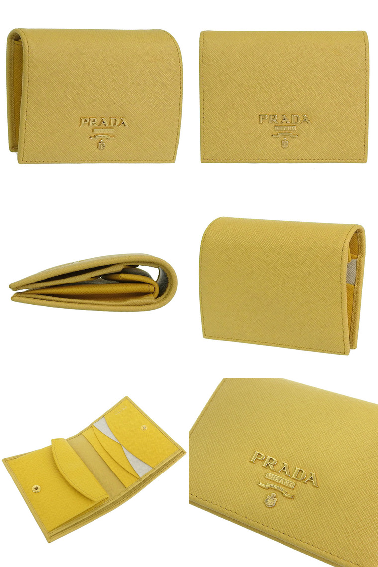 PRADA（プラダ） 財布 レディース 2つ折り 折財布 コンパクト