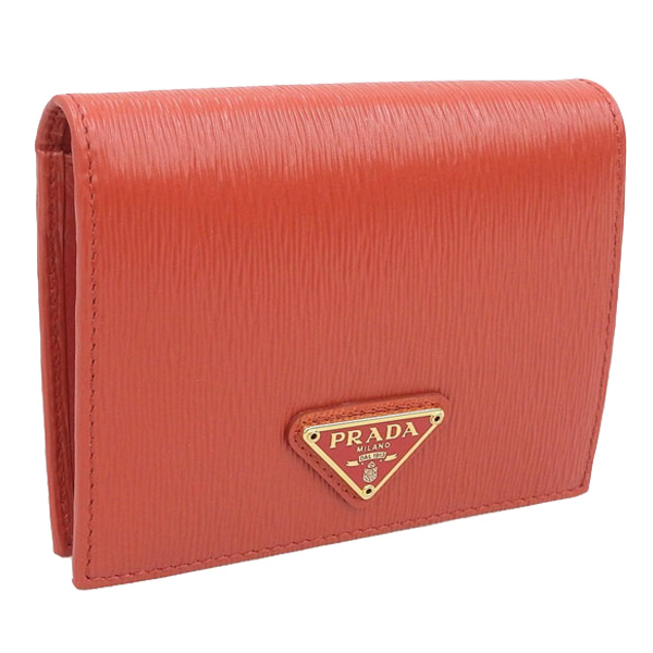 PRADA エピレザー キーケース ブラック レッド PRADA（プラダ） キーケース 鍵入れ レザー ロッカレッド レディース