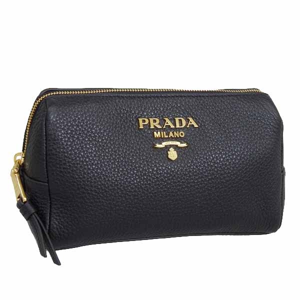 【数量限定セール】プラダ PRADA ポーチ 小物入れ レザー ブラック レディース 1nd004vida