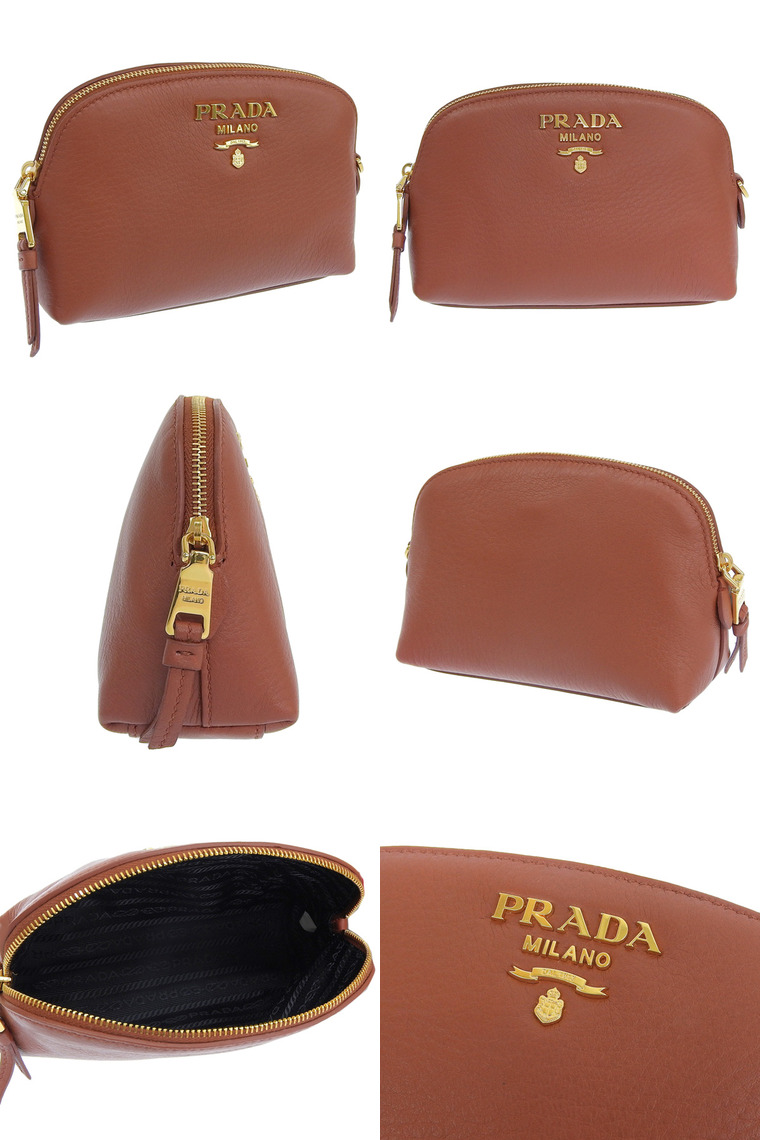 PRADA  ポ-チ付  携帯化粧セット PRADA 【数量限定セール】プラダ 化粧ポーチ コスメポーチ 小物