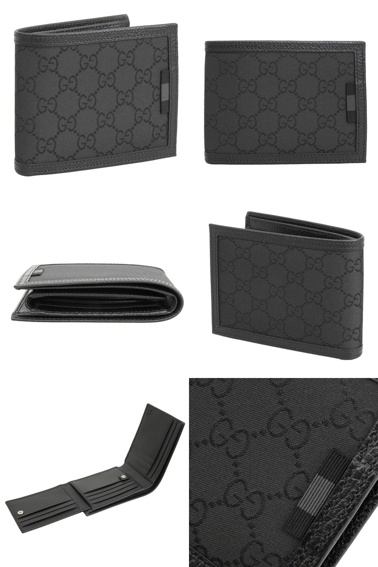 GGキャンバス グッチ 財布 メンズ 二つ折り財布 札入れ 小銭入れなし