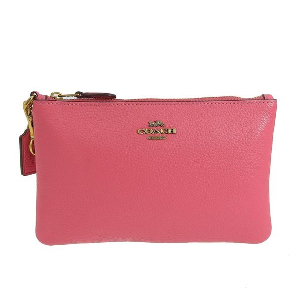 COACH（コーチ） ポーチ 小物入れ レザー ピンク レディース 22592