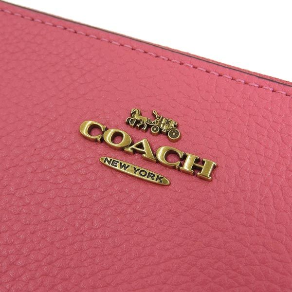 COACH コーチ アクセサリーポーチ 小物入れ レザー 革 ピンク レディース COACH コーチ ポーチ 小物入れ レザー ピンク レディース 22592